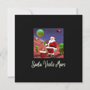 SANTA & THE ALIENS, Funny Christmas Card