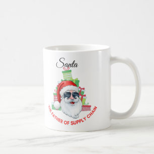 Santa, the father and founder of supply chain coffee mug