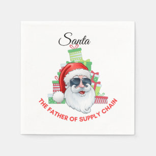 Santa, the father and founder of supply chain napkin
