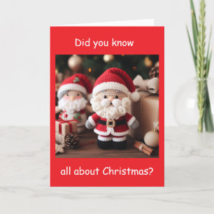 **SANTA THE JOKESTER" AT CHRISTMAS! HOLIDAY CARD