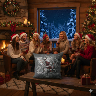 Santa & The Winged Dragon Ride Cushion