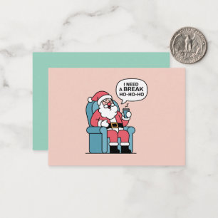Santa Therapy Christmas Card