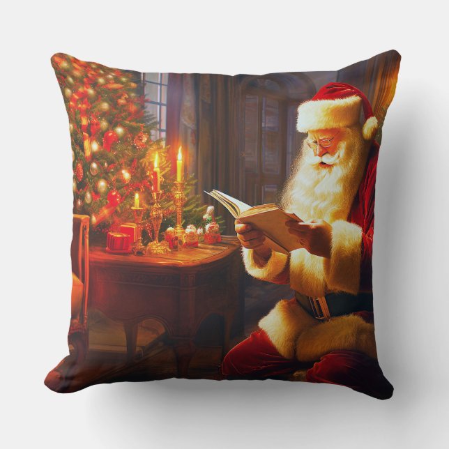 Santa Throw Pillow (Front)