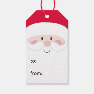 Santa To From Gift Tags