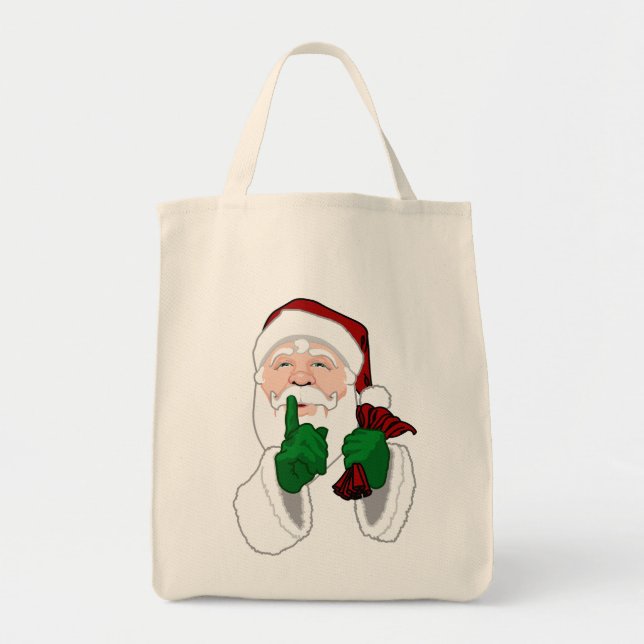 Santa Tote Bag Environmental Christmas Tote Bag (Front)