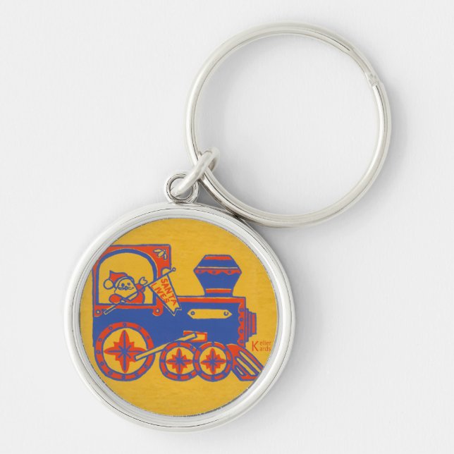Santa Train Key Ring (Front)
