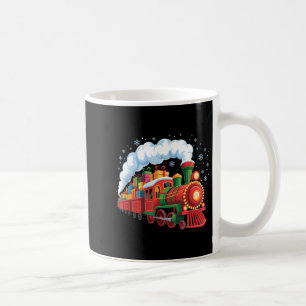 Santa Train Lights Snow Christmas Funny Winter Hol Coffee Mug