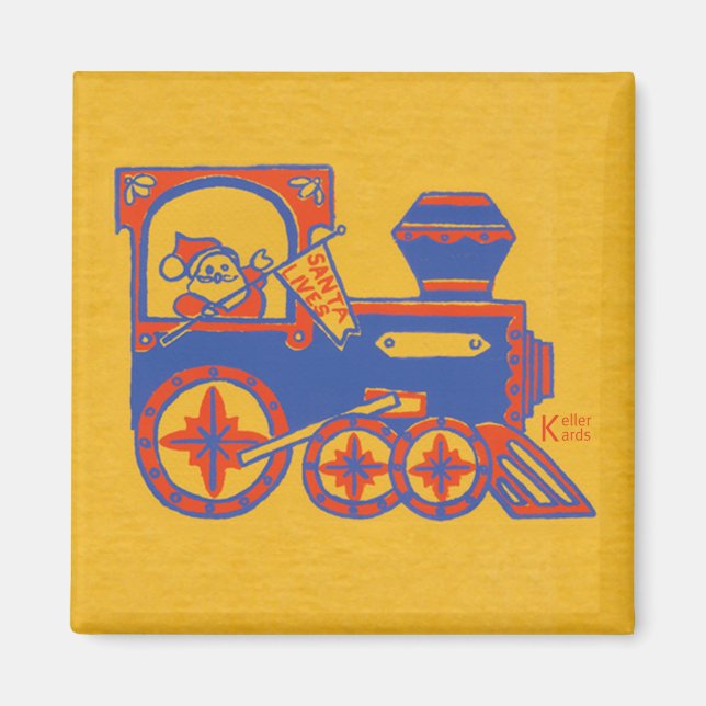 Santa Train Magnet (Front)