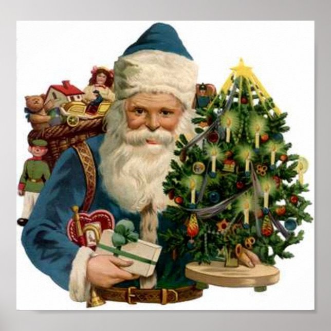 Santa, Tree, Bag of Toys Poster (Front)