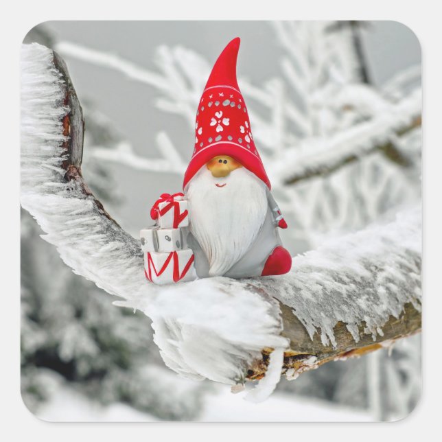 santa tree gnome stickers (Front)