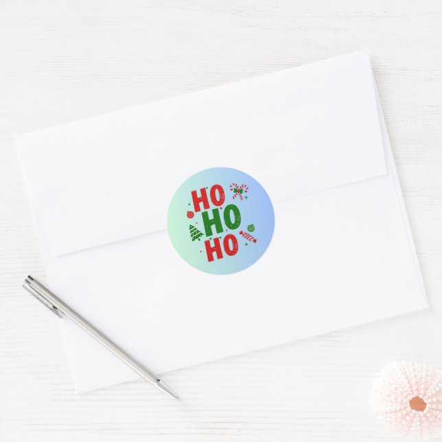Santa & Tree Magic – Christmas Stickers & Invites (Envelope)