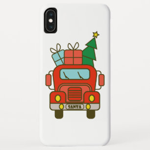 Santa truck front view Merry Christmas iPhone XS Max Case