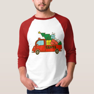 Santa truck side view Merry Christmas T-Shirt