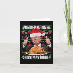 Santa Trump Christmas Humour Funny Trump Xmas 3 Card