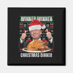 Santa Trump Christmas Humour Funny Trump Xmas 4 Magnet