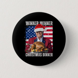 Santa Trump Christmas Humour Funny Trump Xmas 6 Cm Round Badge