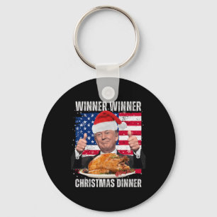 Santa Trump Christmas Humour Funny Trump Xmas Key Ring