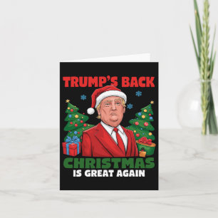 Santa Trump Dance Make Christmas Great Again Ugly  Card