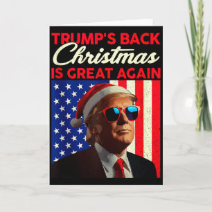 Santa Trump Dance Make Christmas Great Again Ugly Card