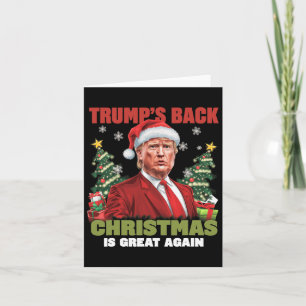 Santa Trump Dance Make Christmas Great Again Ugly Card