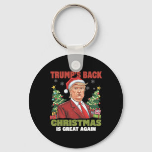 Santa Trump Dance Make Christmas Great Again Ugly  Key Ring