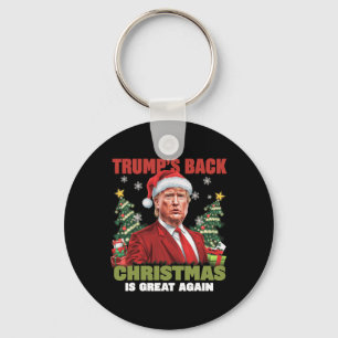 Santa Trump Dance Make Christmas Great Again Ugly  Key Ring