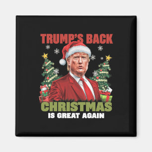 Santa Trump Dance Make Christmas Great Again Ugly  Magnet