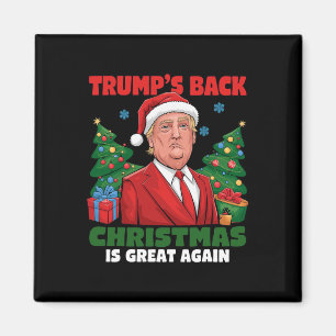 Santa Trump Dance Make Christmas Great Again Ugly  Magnet