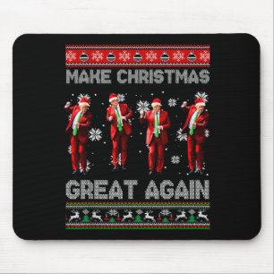 Santa Trump Dance Make Christmas Great Again Ugly Mouse Pad