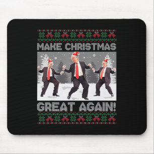 Santa Trump Dance Make Christmas Great Again Ugly Mouse Pad
