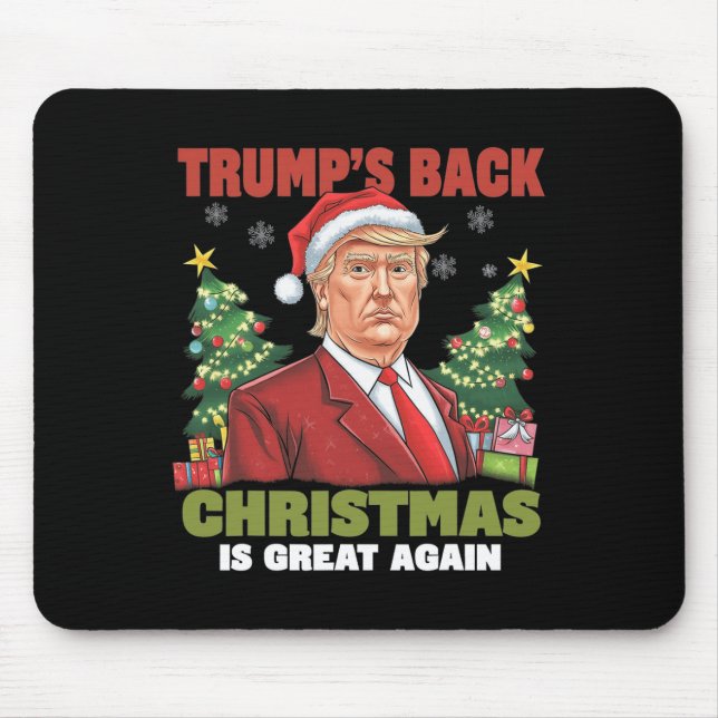 Santa Trump Dance Make Christmas Great Again Ugly  Mouse Pad (Front)