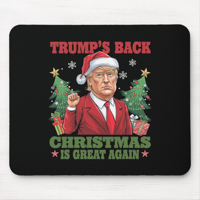 Santa Trump Dance Make Christmas Great Again Ugly  Mouse Pad (Front)