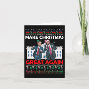 Santa Trump Dance Make Christmas Great Again Xmas Card