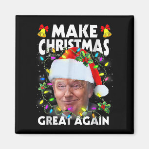 Santa Trump Make Christmas Great Again Ugly Xmas P Magnet