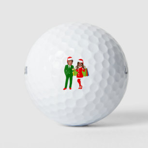 santa trump melania golf balls