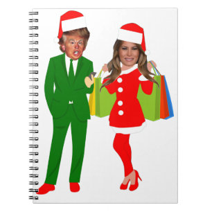 santa trump melania notebook
