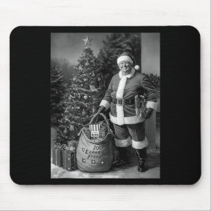 Santa Trump With A Sack Full Of Presents Christmas Mouse Pad