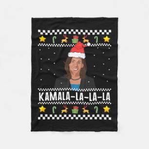 Santa Ugly Christmas Sweater Meme Fleece Blanket