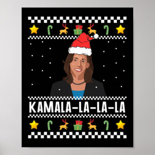 Santa Ugly Christmas Sweater Meme  Poster