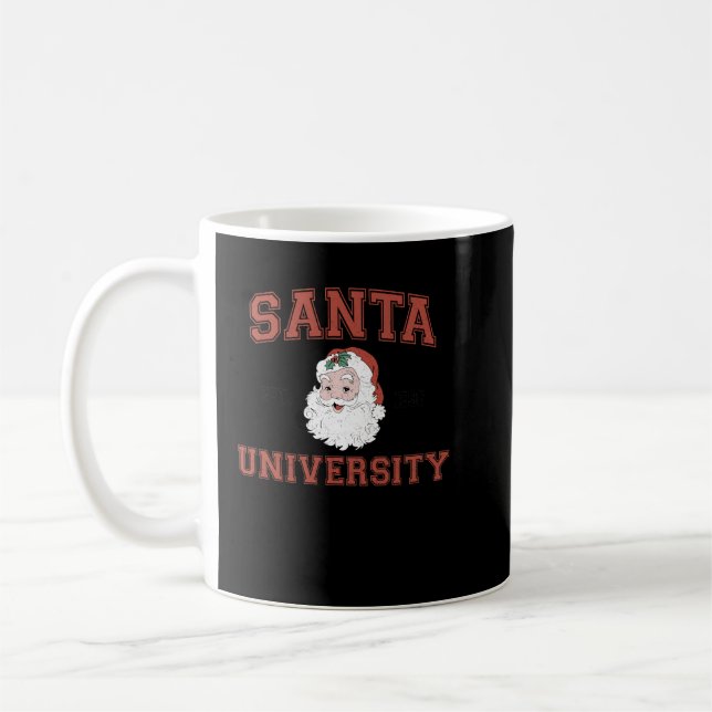 santa university coffee mug (Left)