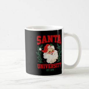 Santa University Funny Retro Christmas Coffee Mug