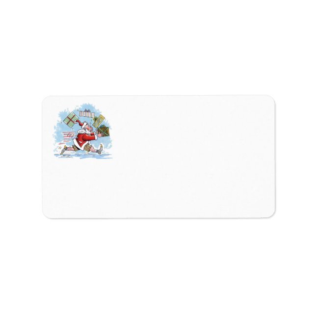 Santa Unprepared address labels (Front)