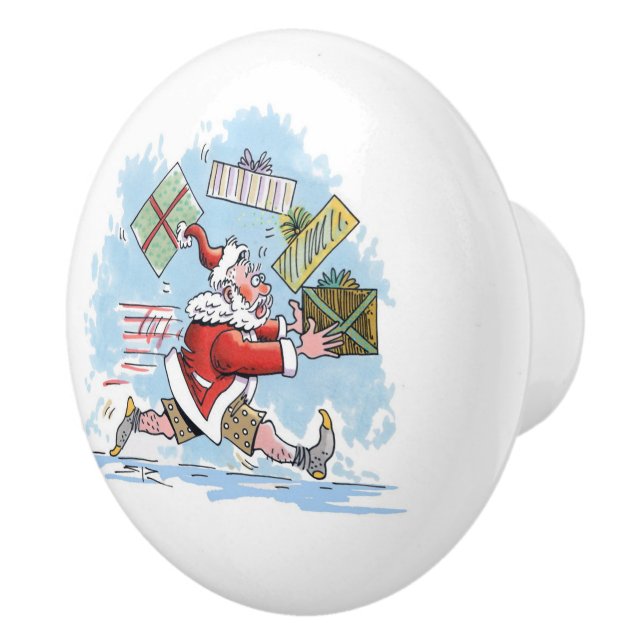 Santa Unprepared ceramic knob (Right)