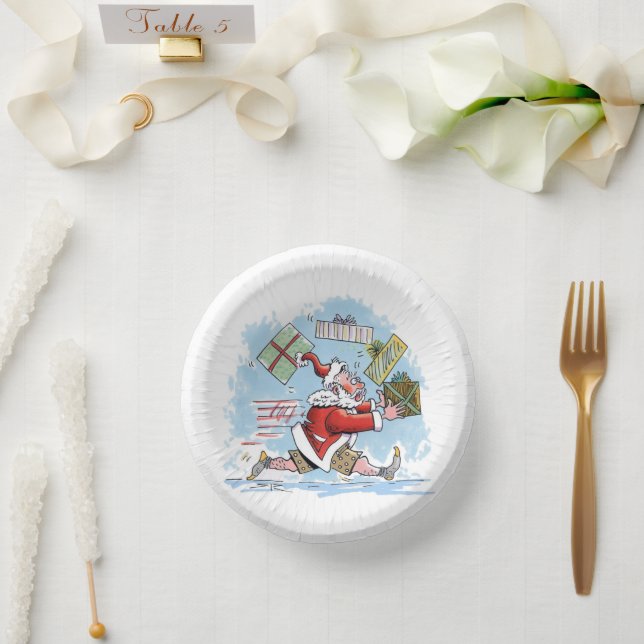  Santa Unprepared paper bowls Paper Plate (Wedding)