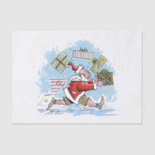 Santa Unprepared tissue paper large