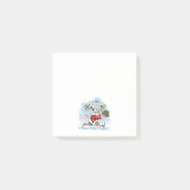 Santa Unprepared white note pads (Front)