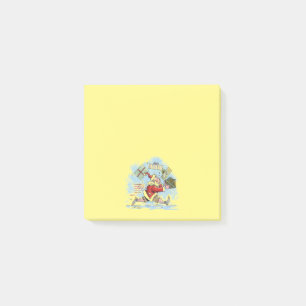 Santa Unprepared yellow 3x3 note pads