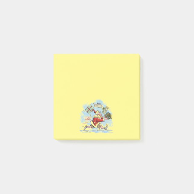 Santa Unprepared yellow note pads (Front)