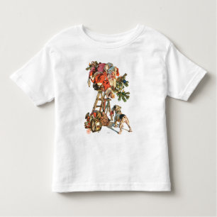 Santa Up a Ladder Toddler T-Shirt