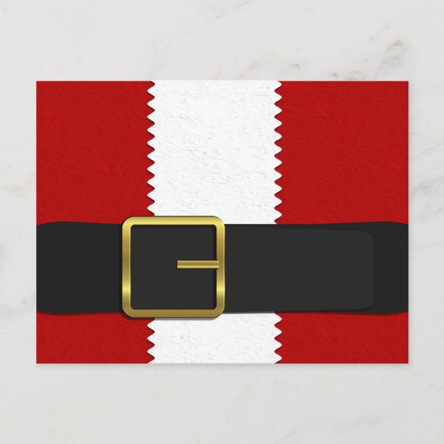 Santa Upclose Postcard (Front)